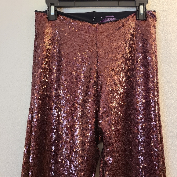 Commando Sequin Wine Leggings NWT - Picture 3 of 9